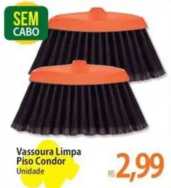 Atacadão Vassoura Limpa Piso Condor Unidade oferta