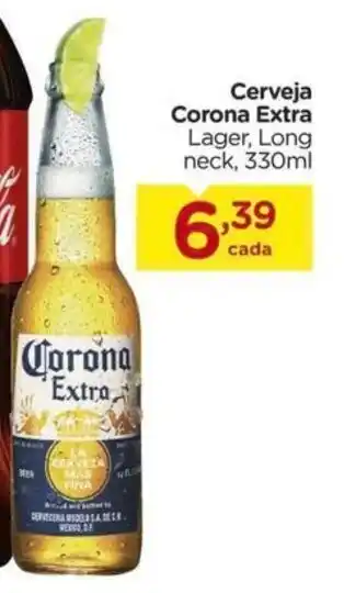 Carrefour Cerveja Corona Extra Lager, Long neck, 330ml oferta