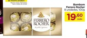 Carrefour Bombom Ferrero Rocher 8 unidades, 100g oferta