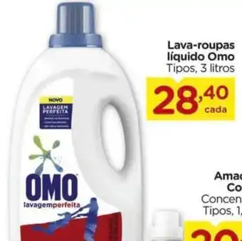 Carrefour Lava-roupas líquido Omo Tipos, 3 litros oferta