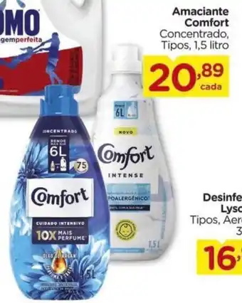 Carrefour Amaciante Comfort Concentrado, Tipos, 1,5 litro oferta