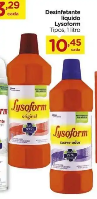 Carrefour Desinfetante líquido Lysoform Tipos, 1 litro oferta