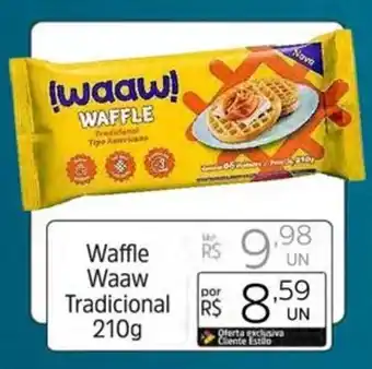 Supermercado Dalben Waffle Waaw Tradicional 210g oferta