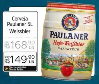 Supermercado Dalben Cerveja Paulaner 5L Weissbier oferta