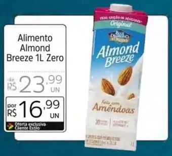 Alimento Almond Breeze 1L Zero