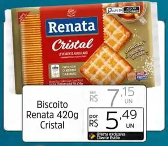 Biscoito Renata 420g Cristal