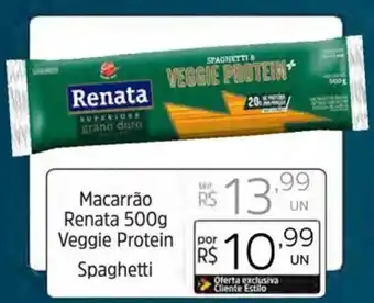 Supermercado Dalben Macarrão Renata 500g Veggie Protein Spaghetti oferta