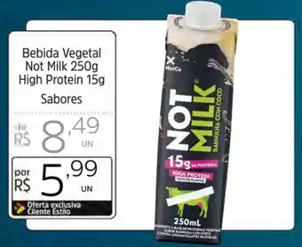 Supermercado Dalben Bebida Vegetal Not Milk 250g High Protein 15g Sabores oferta
