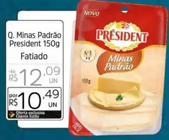 Supermercado Dalben Q. Minas Padrão President 150g oferta
