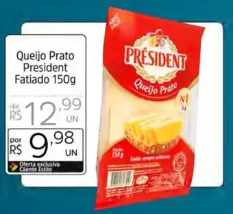 Supermercado Dalben Queijo Prato President Fatiado 150g oferta