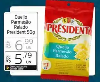 Supermercado Dalben Queijo Parmesão Ralado President 50g oferta