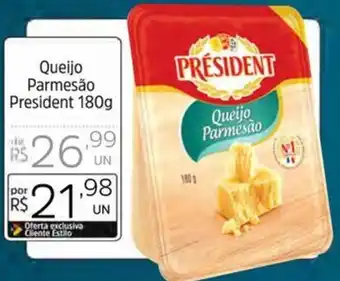 Supermercado Dalben Queijo Parmesão President 180g oferta