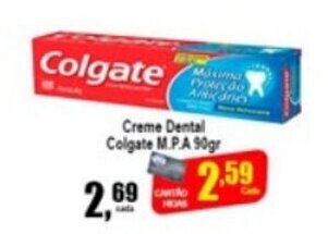 Higa's Supermercado Creme Dental Colgate MPA 90g oferta
