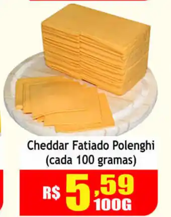 Cheddar Fatiado Polenghi (cada 100 gramas)