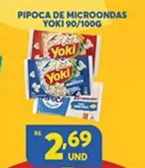 Atacadão Centro Sul Pipoca de Microondas Yoki 90/100g oferta