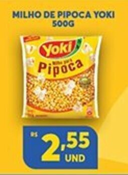 Atacadão Centro Sul Milho de pipoca Yoki 500g oferta