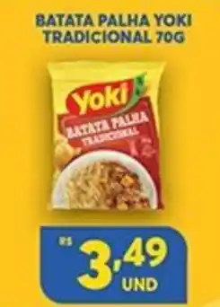 Atacadão Centro Sul Batata Palha Yoki Tradicional 70g oferta