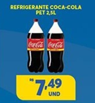 Atacadão Centro Sul Refrigerante Coca-Cola pet 2.5L oferta