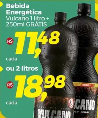 Frangolândia Bebida Energética Vulcano 1 litro + 250ml GRÁTIS oferta