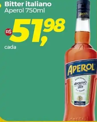 Frangolândia Bitter italiano Aperol 750ml oferta