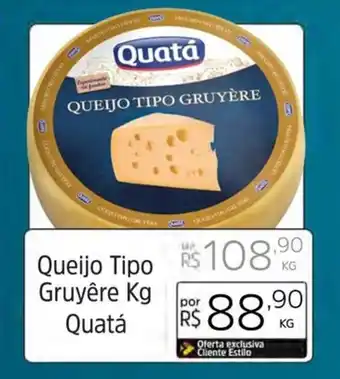 Supermercado Dalben Queijo Tipo Gruyêre kg Quatá oferta