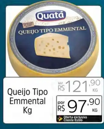Supermercado Dalben Queijo Tipo Emmental Kg oferta