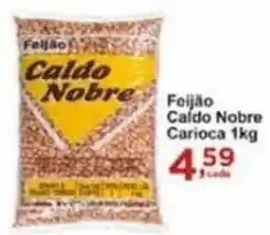 Rossi Supermercado Feijão Caldo Nobre Carioca 1kg oferta
