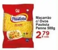 Rossi Supermercado Macarrão c/ Ovos Paulista Penne 500g oferta