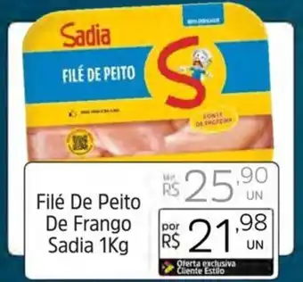 Supermercado Dalben Filé De Peito De Frango Sadia 1Kg oferta