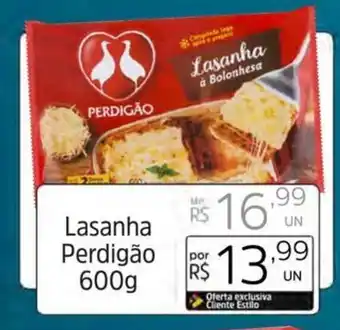 Supermercado Dalben Lasanha Perdigão 600g oferta