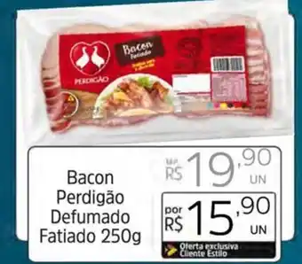 Supermercado Dalben Bacon Perdigão Defumado Fatiado 250g oferta
