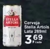 Rossi Supermercado Cerveja Stella Artois Lata 269ml oferta