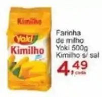 Rossi Supermercado Farinha de milho Yoki 500g Kimilho s/sal oferta