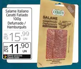 Supermercado Dalben Salame Italiano Ceratti Fatiado 100g oferta