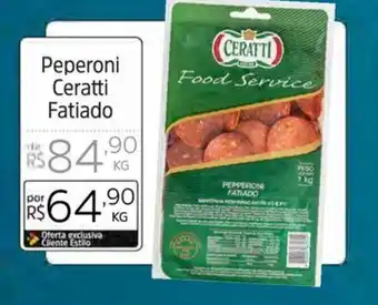 Supermercado Dalben Peperoni Ceratti Fatiado KG oferta