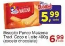 Rossi Supermercado Biscoito Panco Maizena Trad Coco e Leite 400g oferta