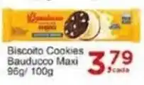 Rossi Supermercado Biscoito Cookies Bauducco Maxi 96g/100g oferta