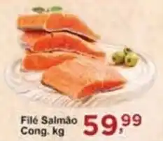 Rossi Supermercado Filé Salmão Cong. kg oferta