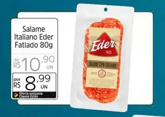 Salame Italiano Eder Fatiado 80g