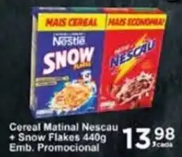 Rossi Supermercado Cereal Matinal Nescau + Snow Flakes 440g oferta