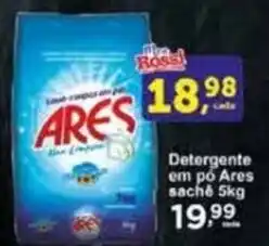 Rossi Supermercado Detergente em pó Ares saché 5kg oferta