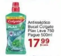 Antisséptico Bucal Colgate Plax Leve 750 Pague 500ml