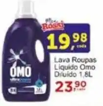 Rossi Supermercado Lava Roupas Liquido Omo Diluido 1.8L oferta