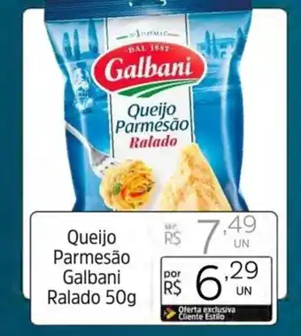 Supermercado Dalben Queijo Parmesão Galbani Ralado 50g oferta
