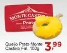 Rossi Supermercado Queijo prato Monte Castelo Fat 100g oferta