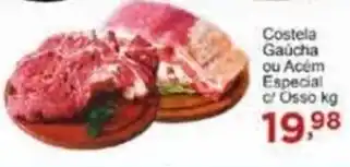 Rossi Supermercado Costela Gaúcha ou Acem Especial c Osso kg oferta