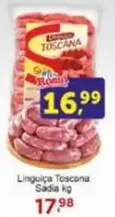 Rossi Supermercado Linguiça Toscana Sadia kg oferta
