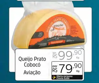 Supermercado Dalben Queijo Prato Cobocó Aviação kg oferta