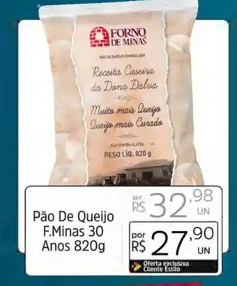 Supermercado Dalben Pão De Queijo F.Minas 30 Anos 820g oferta