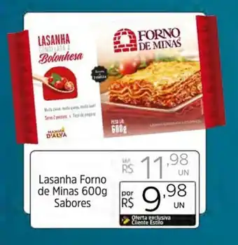 Lasanha Forno de Minas 600g Sabores